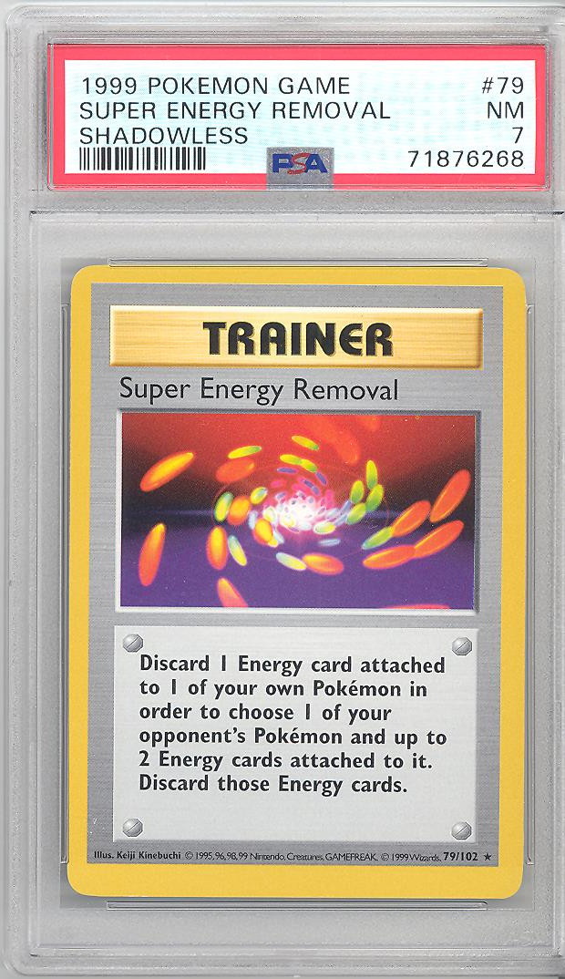 Psa Pokemon Card Base Super Energy Removal Rare