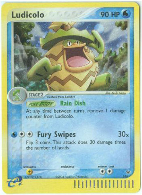 Pokemon-e Card Promo - LUDICOLO (holo-foil). Card is in Mint condition.