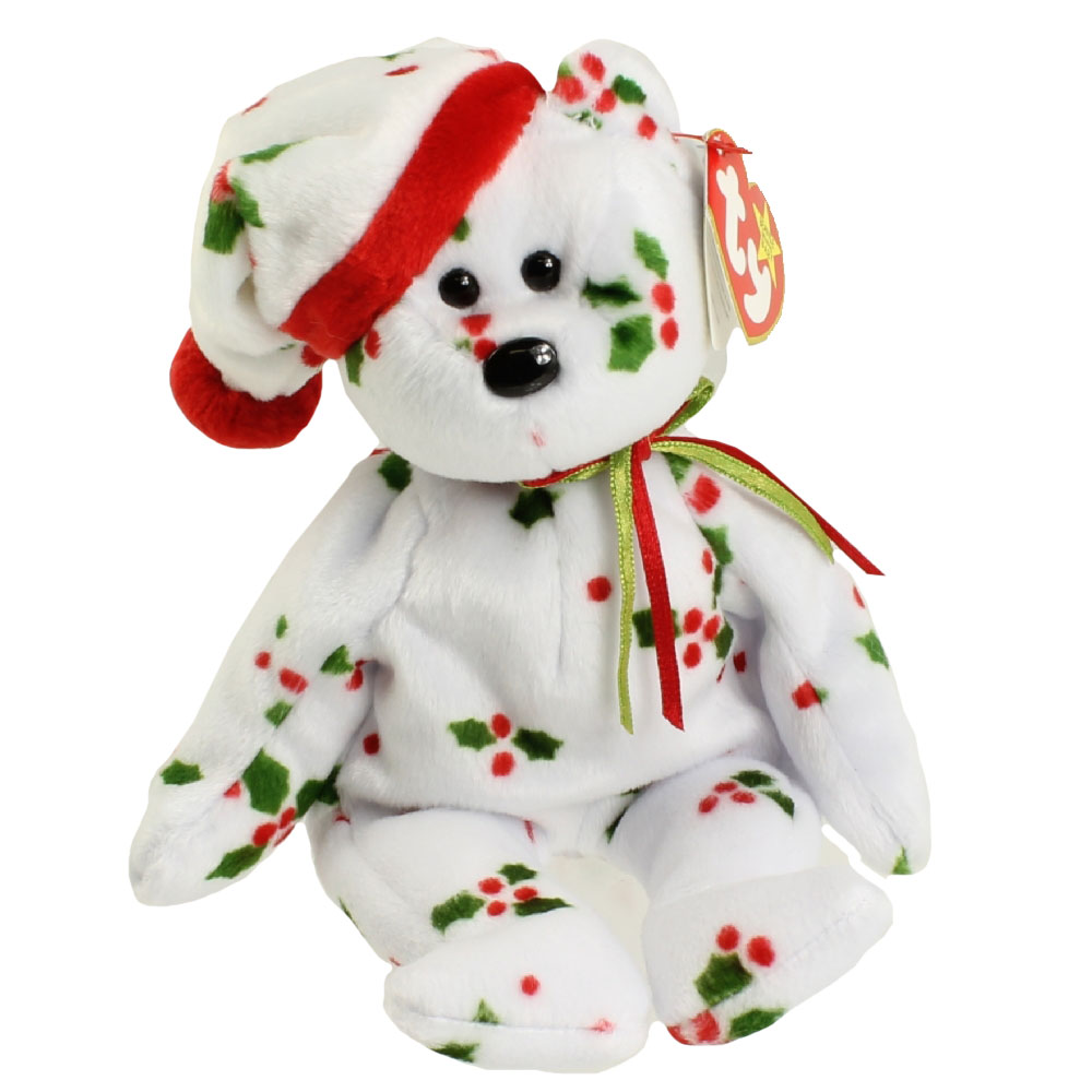 1998 holiday bear beanie baby