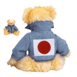 TY Attic Treasure - KYOTO the Bear (Japan Exclusive - Flag on Back) (8 inch)