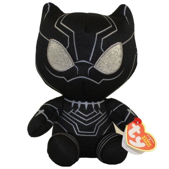 TY Beanie Baby - BLACK PANTHER (Marvel 