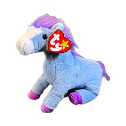 TY Beanie Baby - CLEMENTINE the Blue Horse (8 inch)