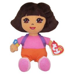 TY Beanie Baby - DORA the Explorer (Plush Hair) (8 inch)