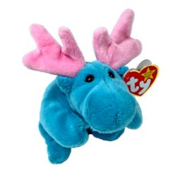 TY Beanie Baby - HUDSON the Blue Moose (8 inch)