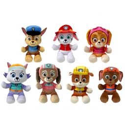 TY Beanie Babies - Paw Patrol - SET of 7 (2024 Soft Body - 7.5 inch) (Pre-Order ships 2025)