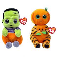 TY Beanie Baby (Beanie Bellies) -SET of 2 Halloween 2024 Releases (Trickster & Victor)(6 inch)