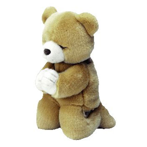 praying stuffed bear