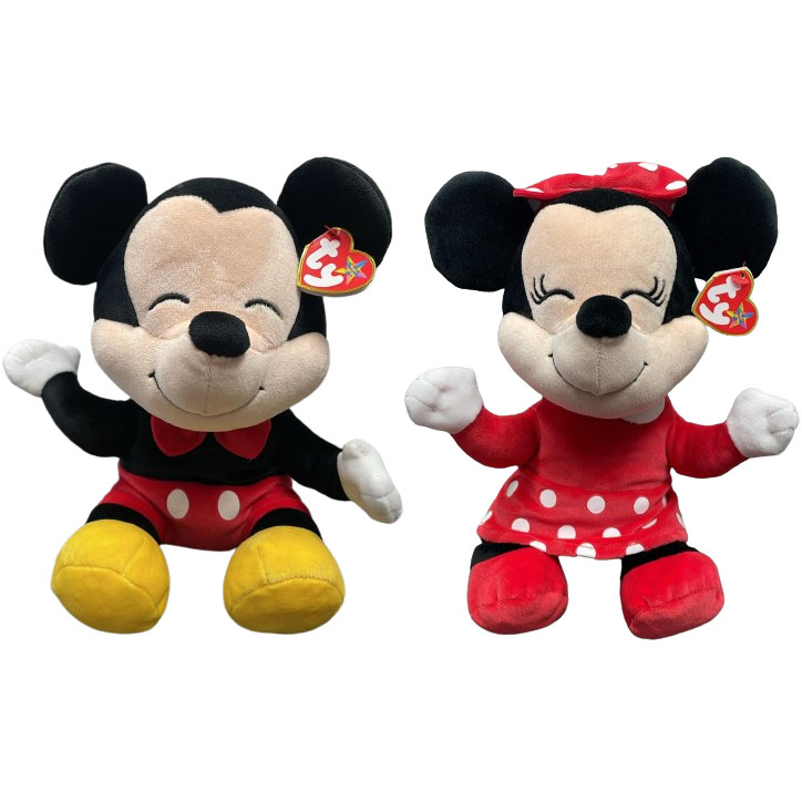 TY Beanie Buddies - Disney - MICKEY & MINNIE MOUSE SET OF 2 [2023](Soft ...