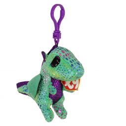 TY Beanie Boos - CINDER the Green Dragon (Glitter Eyes) (Plastic Key Clip)