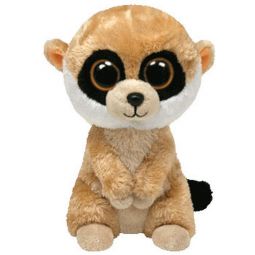 TY Beanie Boos - REBEL the Meerkat (Solid Eye Color) (Regular Size - 6 inch)