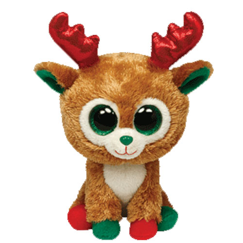 TY Beanie Boos - ALPINE the Reindeer (Glitter Eyes, Red & Green Feet) (6 BBToyStore.com - Toys, Plush, Trading Action Figures & Games retail store shop sale