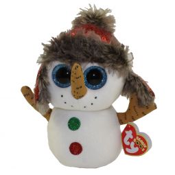 TY Beanie Boos - BUTTONS the Snowman (Regular Size - 6 inch)