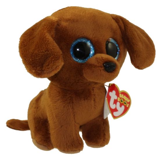 TY Beanie Boos DOUGIE the Dachshund Glitter Eyes Regular Size 6 inch BBToyStore Toys Plush Trading Cards Action Figures Games online retail store shop sale