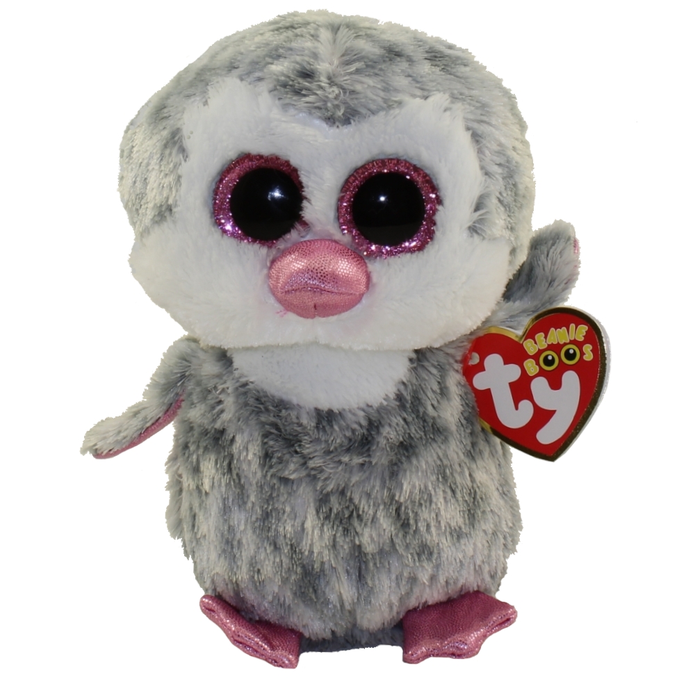 TY Beanie Boos OLIVE the Penguin Glitter Eyes Regular Size 6 inch Limited Exclusive BBToyStore Toys Plush Trading Cards Action Figures Games online retail store shop sale