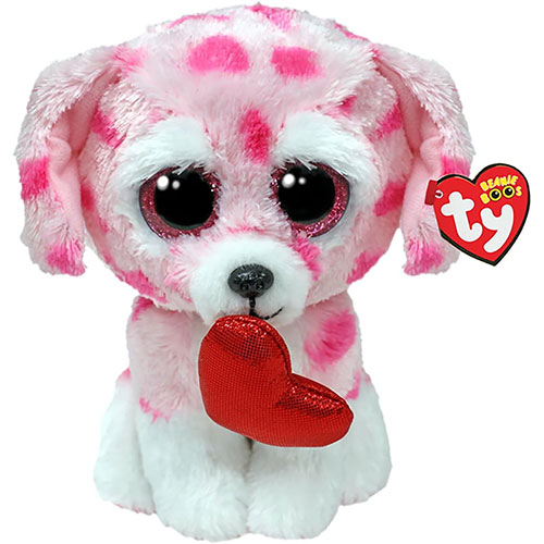 TY Beanie Boos RORY the Valentine s Puppy Dog Glitter Eyes Regular Size 6 inch BBToyStore Toys Plush Trading Cards Action Figures Games online retail store shop sale