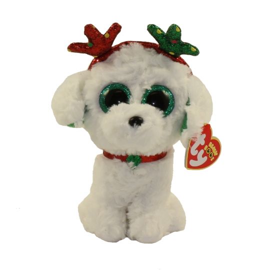 beanie boo white dog