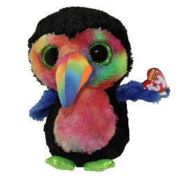 TY Beanie Boos - BEAKS the Toucan (Glitter Eyes) (Medium Size - 9 inch)