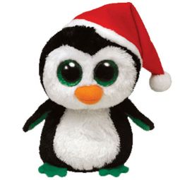 TY Beanie Boos - IGLOO the Penguin with Hat (Glitter Eyes) (Medium Size - 9 inch)