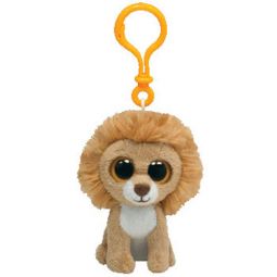 TY Beanie Boos - KING the Lion (Solid Eye Color) (Plastic Key Clip - 3 inch)
