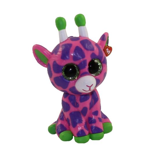 purple stuffed giraffe