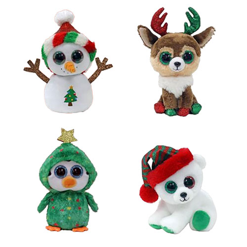 TY Beanie Boos - SET of 4 Christmas 2022 Releases (6 inch)(Paxton, Misty,  Noel +1):  - Toys, Plush, Trading Cards, Action Figures &  Games online retail store shop sale