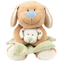 Baby TY - SNUGGLEPUP the Dog (Holding Blanket) (13 inch)