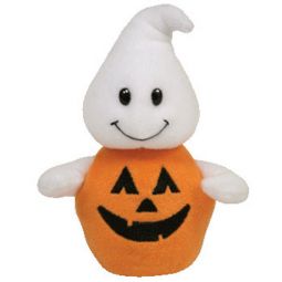 TY Halloweenie Beanie Baby - GHOSTKIN the Pumpkin Ghost (4.5 inch)
