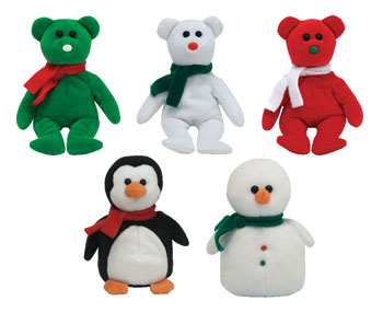 TY Jingle Beanie Babies - Holiday 2007 set of 5 (Walgreens Exclusives ...