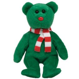 TY Holiday Baby Beanie - WINDCHILL the Green Bear (4.5 inch)