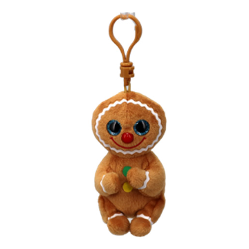 TY Beanie Baby (Beanie Bellies) - COOKIE the Gingerbread (Plastic Key Clip) (Pre-Order ships Fall)