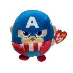 TY Puffies (Beanie Balls) Plush - CAPTAIN AMERICA [Marvel](3 inch)