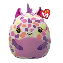 TY Squish-A-Boos Plush - ASTRA the Purple Unicorn (Small Size - 8 inch)