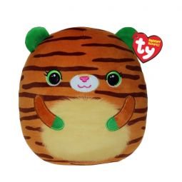 TY Squish-A-Boos Plush - TIGGY the Tiger (Small Size - 8 inch)