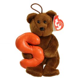 TY Alphabet Beanie Baby - S (5.5 inch)