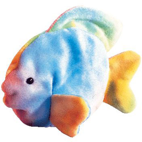 TY Beanie Baby - CORAL the Ty-dyed Fish 