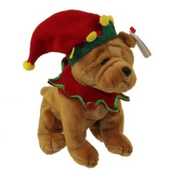 TY Beanie Baby - ELFIS the Holiday Dog (Learning Express Exclusive) (6 inch)