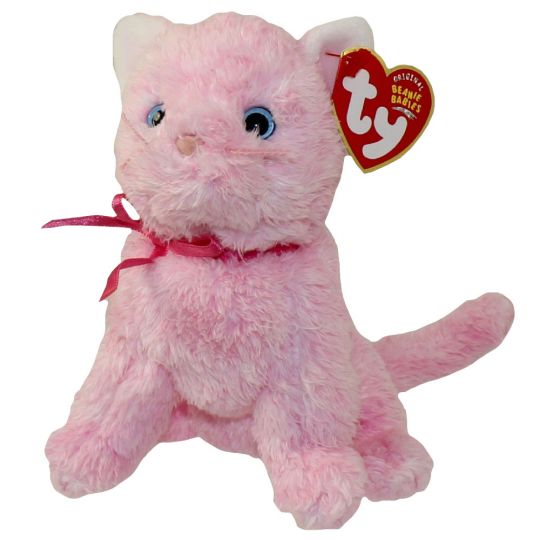 pink plush cat