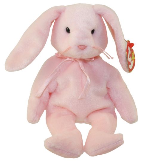 pink bunny beanie baby