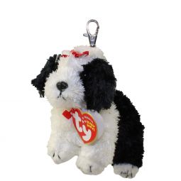 TY Beanie Baby - POOFIE the Dog ( Metal Key Clip ) (4.5 inch)