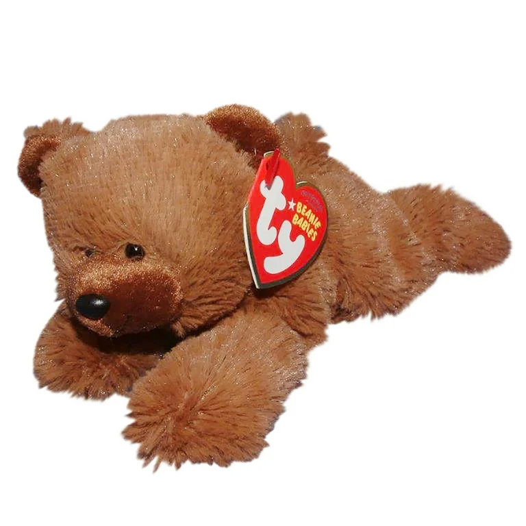 TY Beanie Baby - LOGGER the Brown Bear (6 inch)