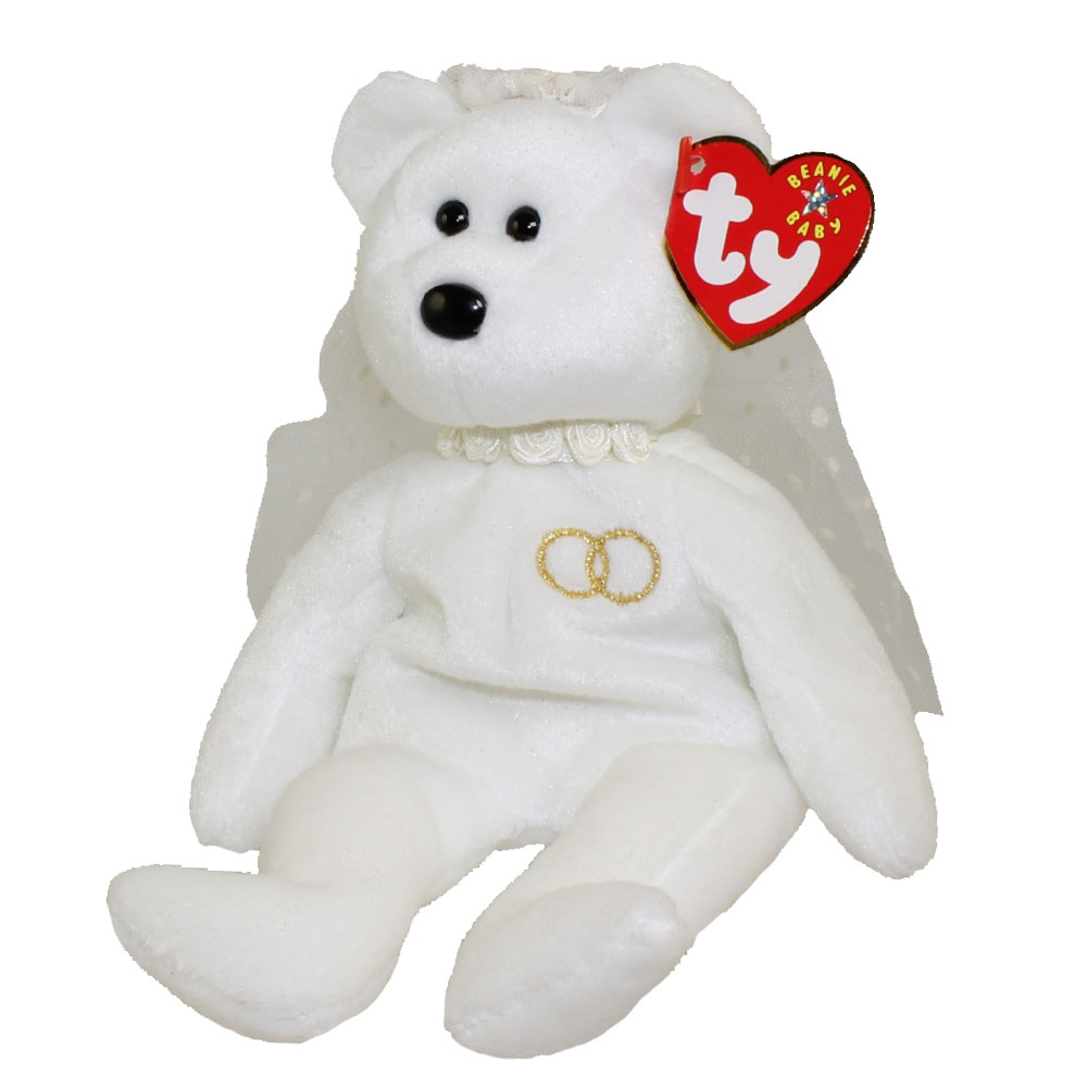 bride and groom beanie baby