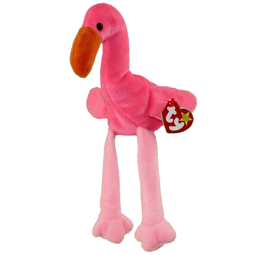 large pink flamingo stuffed animal