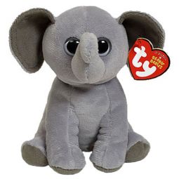 TY Beanie Baby - SAHARA the Elephant (All Grey Ears) (6 inch)