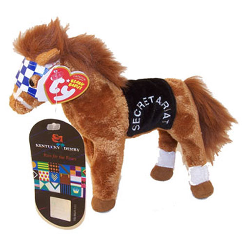 TY Beanie Baby - SECRETARIAT the Horse ( Kentucky Derby version w/extra hang tag)