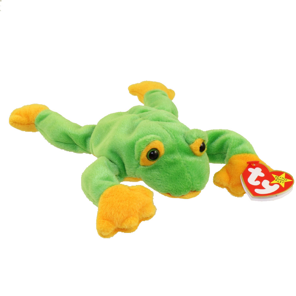 TY Beanie Baby - SMOOCHY the Frog (8 inch):  - Toys, Plush,  Trading Cards, Action Figures & Games online retail store shop sale