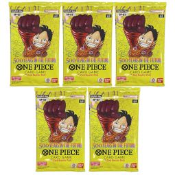 Bandai One Piece Trading Cards - 500 Years in the Future OP-07 - BOOSTER PACKS [5 Pack Lot]