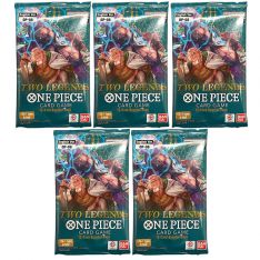 Bandai One Piece Trading Cards - Two Legends OP-08 - BOOSTER PACKS [5 Pack Lot]