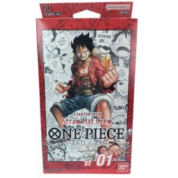 Bandai One Piece Trading Cards - Starter Deck ST-01 - STRAW HAT CREW (50-Card Deck)