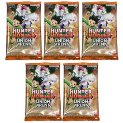 Union Arena English TCG - Hunter X Hunter UE02BT - BOOSTER PACKS [5 Pack Lot]