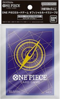 Bandai One Piece Trading Card Supplies - Deck Protectors - BLUE COMPASS (70 Sleeves)